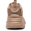 imageDREAM PAIRS Womens Platform Chunky Fashion Sneakers Jaxon Walking LaceUp Comfortable Dad Sneakers Workout Sport Work Casual Tennis ShoesTan