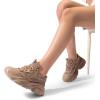 imageDREAM PAIRS Womens Platform Chunky Fashion Sneakers Jaxon Walking LaceUp Comfortable Dad Sneakers Workout Sport Work Casual Tennis ShoesTan