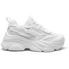 imageDREAM PAIRS Womens Platform Chunky Fashion Sneakers Jaxon Walking LaceUp Comfortable Dad Sneakers Workout Sport Work Casual Tennis ShoesWhite