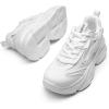 imageDREAM PAIRS Womens Platform Chunky Fashion Sneakers Jaxon Walking LaceUp Comfortable Dad Sneakers Workout Sport Work Casual Tennis ShoesWhite