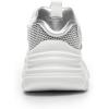 imageDREAM PAIRS Womens Platform Chunky Fashion Sneakers Jaxon Walking LaceUp Comfortable Dad Sneakers Workout Sport Work Casual Tennis ShoesWhiteSilver