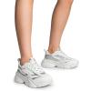 imageDREAM PAIRS Womens Platform Chunky Fashion Sneakers Jaxon Walking LaceUp Comfortable Dad Sneakers Workout Sport Work Casual Tennis ShoesWhitesilver Glitter