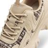 imageDREAM PAIRS Womens Platform Chunky Fashion Sneakers Y2K Maeve LaceUp Comfortable Sneakers Casual Walking ShoesApricotmaeve