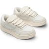 imageDREAM PAIRS Womens Skateboarding Shoes Low Top Walking LaceUp Comfortable Casual Vivi Fashion SneakersBeige