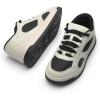 imageDREAM PAIRS Womens Skateboarding Shoes Low Top Walking LaceUp Comfortable Casual Vivi Fashion SneakersBlackBeige