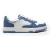imageDREAM PAIRS Womens Walking Skateboard Shoes Sneakers Pu Leather Char Flat LowTop LaceUp Comfortable Casual Athletic NonSlip Running Fashion SneakersWhiteBlue