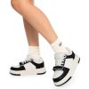 imageDREAM PAIRS Women Platform Chunky Sneakers Leather Oli Casual Fashion SneakerWhiteBlack