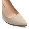 imageDREAM PAIRS Womens Closed Toe High Heels Dress Pointed Toe Wedding Pump ShoesNudeSuede