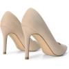 imageDREAM PAIRS Womens Closed Toe High Heels Dress Pointed Toe Wedding Pump ShoesNudeSuede