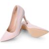 imageDREAM PAIRS Womens Closed Toe High Heels Dress Pointed Toe Wedding Pump ShoesPinkSuede