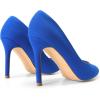 imageDREAM PAIRS Womens Closed Toe High Heels Dress Pointed Toe Wedding Pump ShoesRoyalBlue