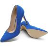 imageDREAM PAIRS Womens Closed Toe High Heels Dress Pointed Toe Wedding Pump ShoesRoyalBlue