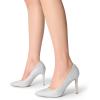 imageDREAM PAIRS Womens Closed Toe High Heels Dress Pointed Toe Wedding Pump ShoesSilverGlitter
