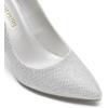 imageDREAM PAIRS Womens Closed Toe High Heels Dress Pointed Toe Wedding Pump ShoesSilverGlitter
