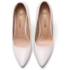 imageDREAM PAIRS Womens Closed Toe High Heels Dress Pointed Toe Wedding Pump ShoesWhitePu