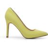 imageDREAM PAIRS Womens Closed Toe High Heels Dress Pointed Toe Wedding Pump ShoesYellowSuede
