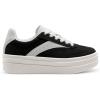 imageDREAM PAIRS Womens Platform Fashion Sneakers Chunky Casual Tennis Shoes Trendy Sneakers for WomenBlackWhite