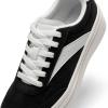 imageDREAM PAIRS Womens Platform Fashion Sneakers Chunky Casual Tennis Shoes Trendy Sneakers for WomenBlackWhite