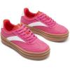 imageDREAM PAIRS Womens Platform Fashion Sneakers Chunky Casual Tennis Shoes Trendy Sneakers for WomenHot Pink