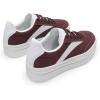 imageDREAM PAIRS Womens Platform Fashion Sneakers Chunky Casual Tennis Shoes Trendy Sneakers for WomenWine Red