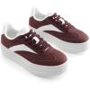imageDREAM PAIRS Womens Platform Fashion Sneakers Chunky Casual Tennis Shoes Trendy Sneakers for WomenWine Red