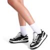 imageDREAM PAIRS Womens Sneakers Walking LaceUp Comfortable Casual Rube Flat LowTop Fashion Sneakers ShoesBlack