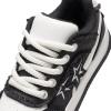 imageDREAM PAIRS Womens Sneakers Walking LaceUp Comfortable Casual Rube Flat LowTop Fashion Sneakers ShoesBlack