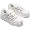 imageDREAM PAIRS Womens Sneakers Walking LaceUp Comfortable Casual Rube Flat LowTop Fashion Sneakers ShoesWhite