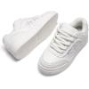 imageDREAM PAIRS Womens Sneakers Walking LaceUp Comfortable Casual Rube Flat LowTop Fashion Sneakers ShoesWhite