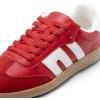 imageDREAM PAIRS Womens Tennis Sneakers Walking Nia Flat LowTop Casual LaceUp Comfortable Fashion Sneakers ShoesRed Multi