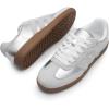 imageDREAM PAIRS Womens Tennis Sneakers Walking Nia Flat LowTop Casual LaceUp Comfortable Fashion Sneakers ShoesSilver Multi