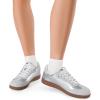 imageDREAM PAIRS Womens Tennis Sneakers Walking Nia Flat LowTop Casual LaceUp Comfortable Fashion Sneakers ShoesSilver Multi