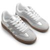 imageDREAM PAIRS Womens Tennis Sneakers Walking Nia Flat LowTop Casual LaceUp Comfortable Fashion Sneakers ShoesSilver Multi