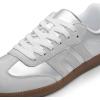 imageDREAM PAIRS Womens Tennis Sneakers Walking Nia Flat LowTop Casual LaceUp Comfortable Fashion Sneakers ShoesSilver Multi