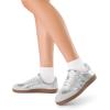 imageDREAM PAIRS Womens Tennis Sneakers Walking Nia Flat LowTop Casual LaceUp Comfortable Fashion Sneakers ShoesSilver Multi