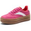 imageDREAM PAIRS Womens Platform Fashion Sneakers Chunky Casual Tennis Shoes Trendy Sneakers for WomenHot Pink