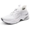 imageDREAM PAIRS Womens Walking Sneakers Slipon Air Cushion Nori Slip Resistant Tennis Casual Gym Workout Chas Nurse Restaurant Work ShoesWhite