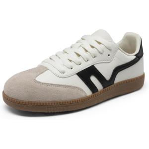 imageDREAM PAIRS Womens Tennis Sneakers Walking Nia Flat LowTop Casual LaceUp Comfortable Fashion Sneakers ShoesWhiteGreyBlack