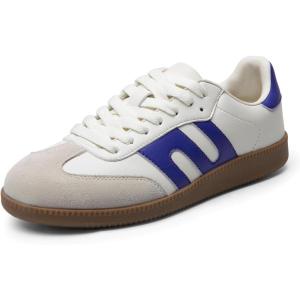 imageDREAM PAIRS Womens Tennis Sneakers Walking Nia Flat LowTop Casual LaceUp Comfortable Fashion Sneakers ShoesWhitePurple