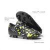 imageDREAM PAIRS Boys Girls Soccer Cleats Youth Firm Groud Athletic Outdoor Trainning Football Shoes for LittleBig KidBlackNeonGreenSock