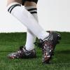 imageDREAM PAIRS Boys Girls Soccer Cleats Youth Firm Groud Athletic Outdoor Trainning Football Shoes for LittleBig KidBlackRed