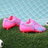 imageDREAM PAIRS Boys Girls Soccer Cleats Youth Firm Groud Athletic Outdoor Trainning Football Shoes for LittleBig KidFuchsiaPinkRoyalBlue
