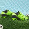 imageDREAM PAIRS Boys Girls Soccer Cleats Youth Firm Groud Athletic Outdoor Trainning Football Shoes for LittleBig KidNeon GreenBlack