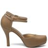 imageDREAM PAIRS Office02 Womens Classy Mary Jane Double Ankle Strap Almond Toe High Heel PumpsNudePu
