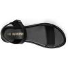 imageDREAM PAIRS Womens Ankle Strap Flat Sandals Open Toes One Band Buckle Summer Dressy SandalsBlack Monochrome