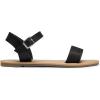 imageDREAM PAIRS Womens Ankle Strap Flat Sandals Open Toes One Band Buckle Summer Dressy SandalsBlackGlitter
