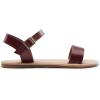 imageDREAM PAIRS Womens Ankle Strap Flat Sandals Open Toes One Band Buckle Summer Dressy SandalsBrownpu