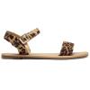 imageDREAM PAIRS Womens Ankle Strap Flat Sandals Open Toes One Band Buckle Summer Dressy SandalsLeopard