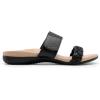imageDREAM PAIRS Womens Arch Support Slides Flat Sandals Soft Cushion Slippers With Adjustable StrapsBlack