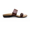 imageDREAM PAIRS Womens Arch Support Slides Flat Sandals Soft Cushion Slippers With Adjustable StrapsBrown